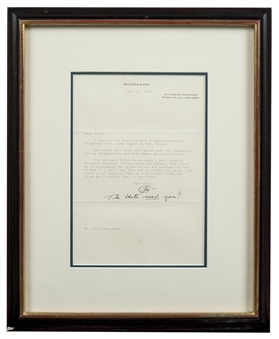 Richard Nixon Signed Letter To Keith Hernandez in Framed Display (PSA/DNA)